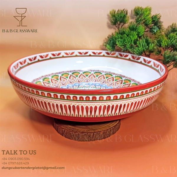 Bowl Sứ Cocktail Đỏ - ảnh 2