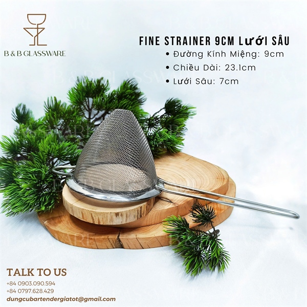 Fine Strainer 9cm Lưới Sâu - ảnh 2