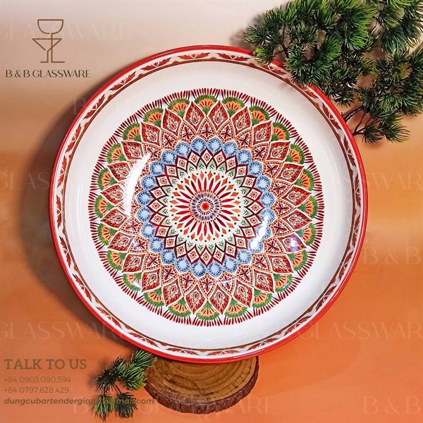 Bowl Sứ Cocktail Đỏ