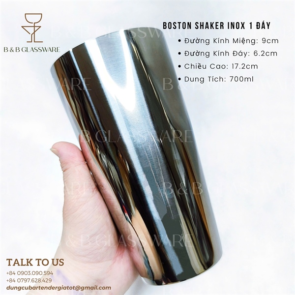 Boston Shaker Inox 1 Đáy 3