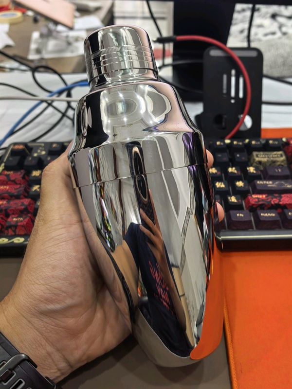 American Style Cocktail Shaker 500ml ( Tráng Gương Bên Trong)