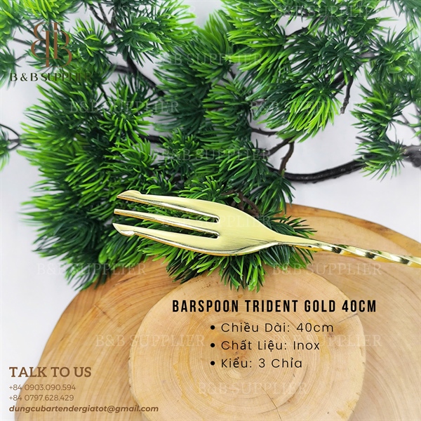 Barspoon Trident Gold 40cm - ảnh 2