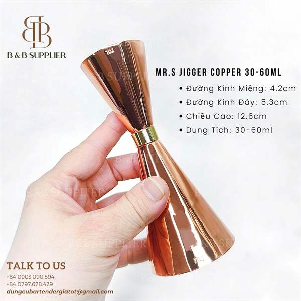 Mr.s Jigger Copper 30-60ml 3