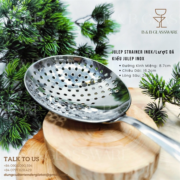 Lược Đá Kiểu Julep Inox - Julep Strainer Inox - ảnh 2