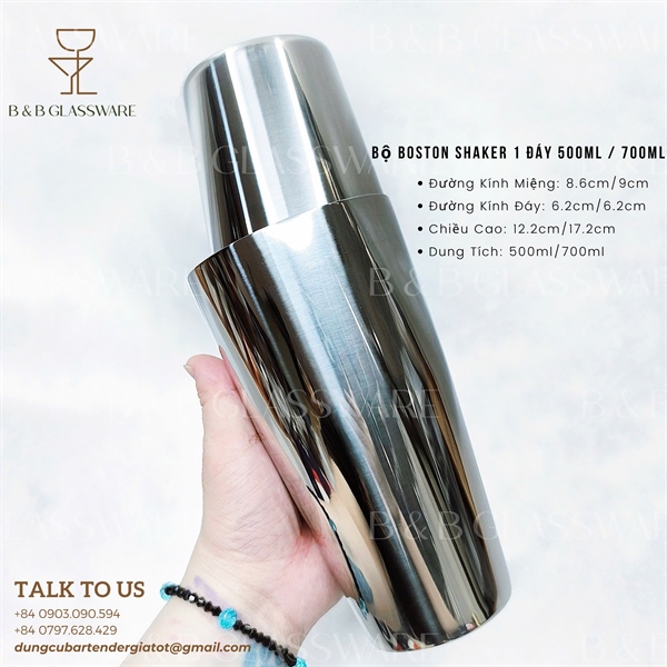 Bộ Boston Shaker 1 Đáy 500ml/700ml 4