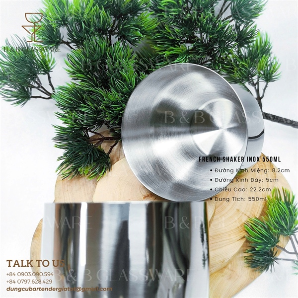 French Shaker Inox 550ml 4