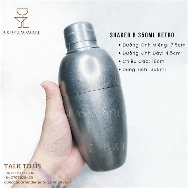 Shaker B 350ml Retro 5