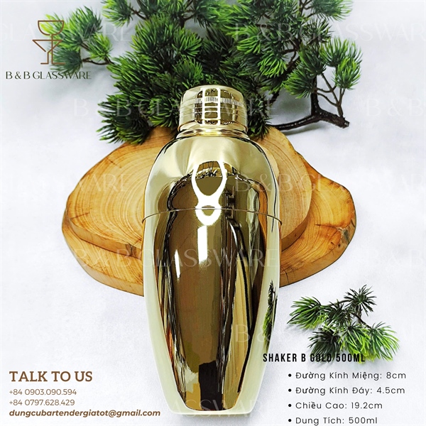 Shaker B Gold 500ml