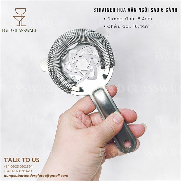 Strainer Hoa Văn Ngôi Sao 6 Cánh 3