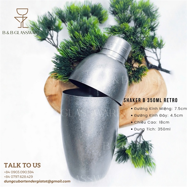 Shaker B 350ml Retro - ảnh 2