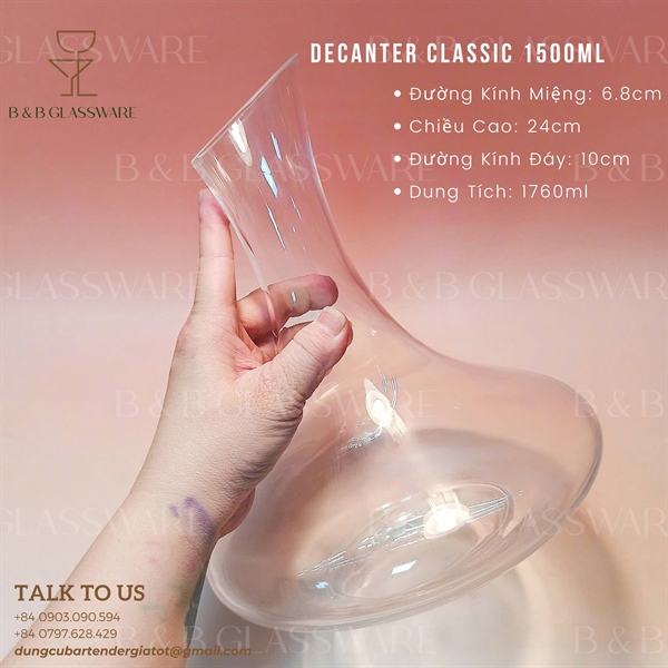 Decanter Classic 1500ml - ảnh 2