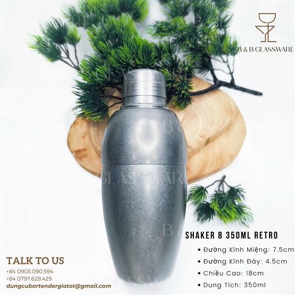 Shaker B 350ml Retro