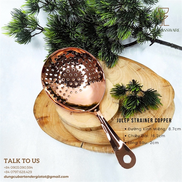 Julep Strainer Copper