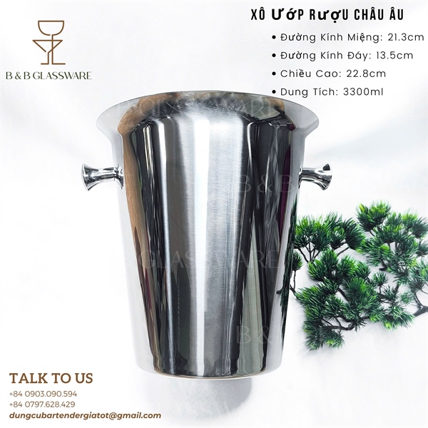 Bộ Chân Inox Và Xô Ướp Rượu Vang 3