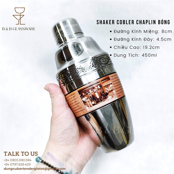 Shaker Cobbler Chaplin Bóng 5