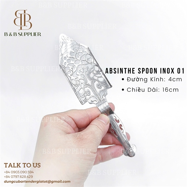Absinthe Spoon Inox / Muỗng Absinthe Inox 4