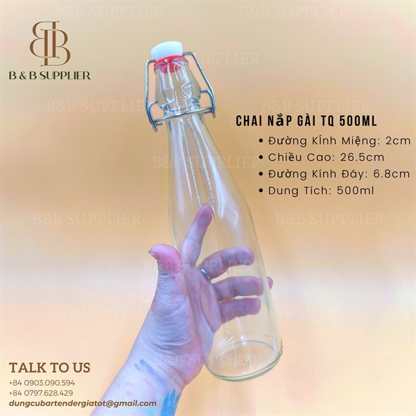 Chai Nắp Gài Thân Tròn B&B - ảnh 2