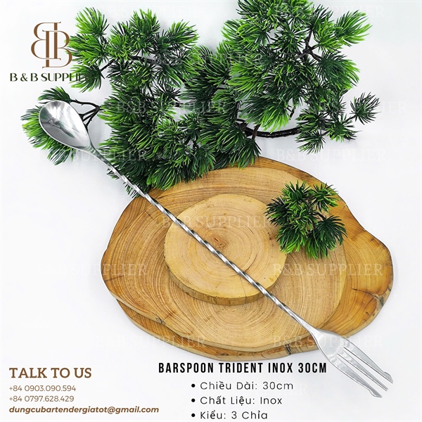 Barspoon Trident Inox 30cm