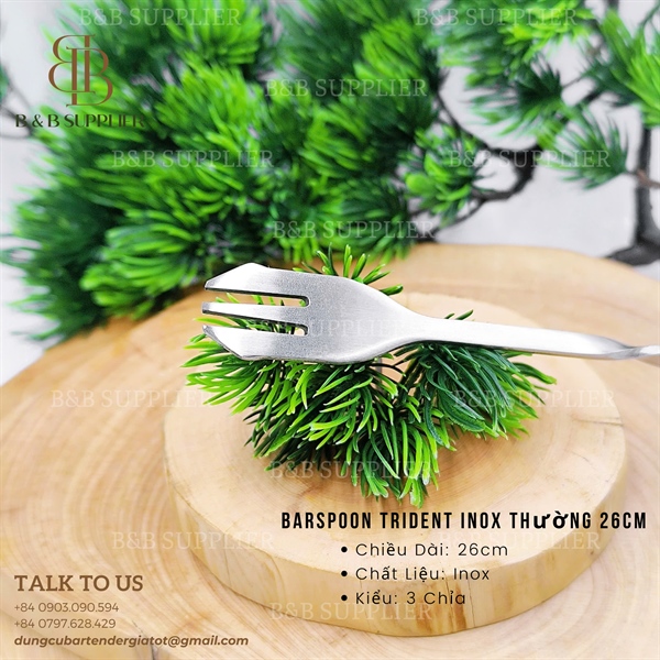 Barspoon Trident Inox Thường 26cm - ảnh 2