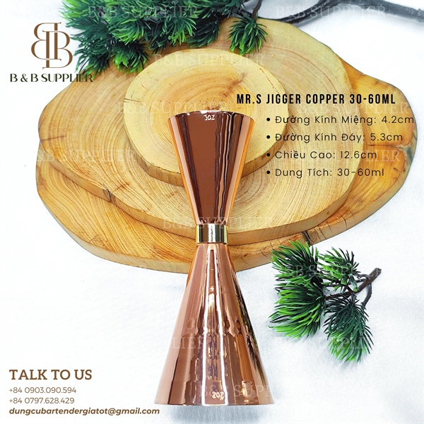 Mr.s Jigger Copper 30-60ml