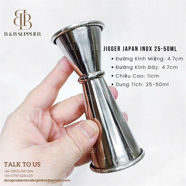 Jigger Japan Inox 25-50ml 3