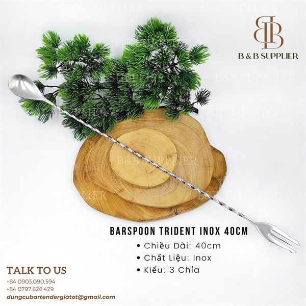 Barspoon Trident Inox 40cm