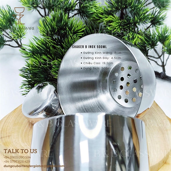 Shaker B Inox 500ml 4