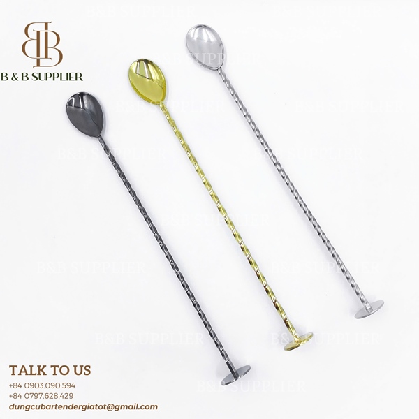 Barspoon Đầu Dầm 28cm Inox 4