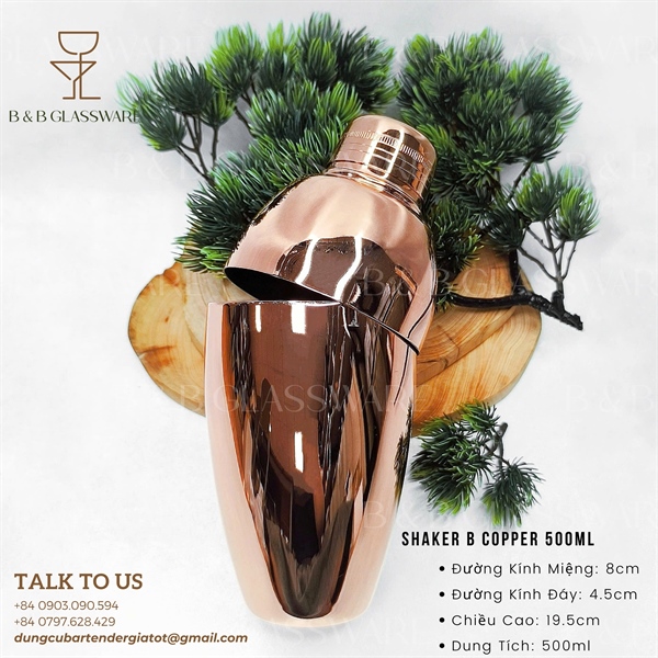 Shaker B Copper 500ml - ảnh 2