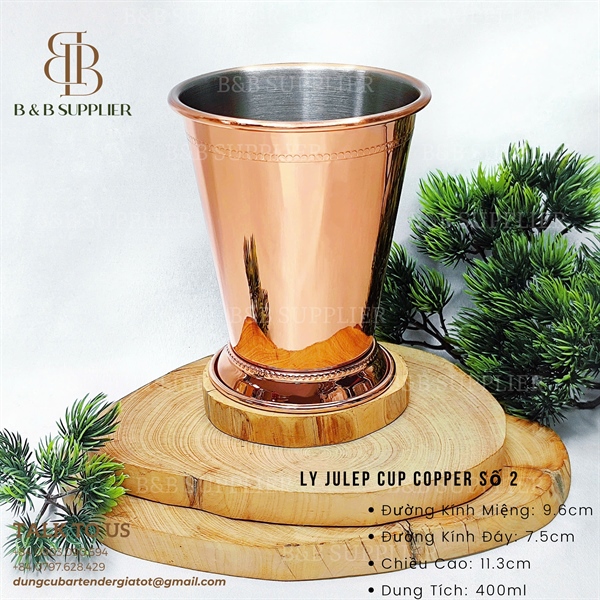 Ly Julep Cup Copper Số 2