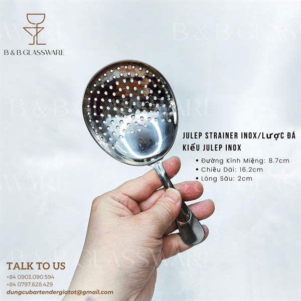 Lược Đá Kiểu Julep Inox - Julep Strainer Inox 3