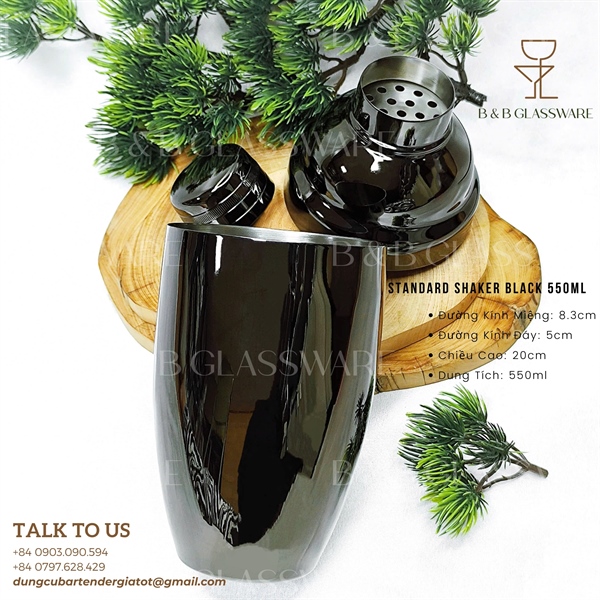 Standard Shaker Black 550ml 3