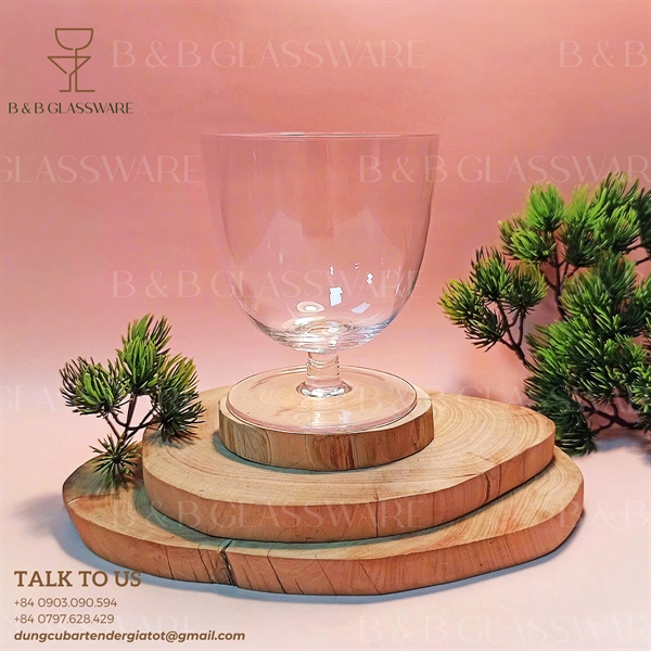 Ly Cocktail Oval Chân Ngắn