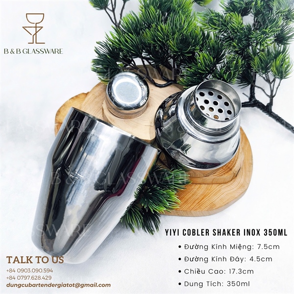 Yiyi Cobbler Shaker Inox 350ml 3