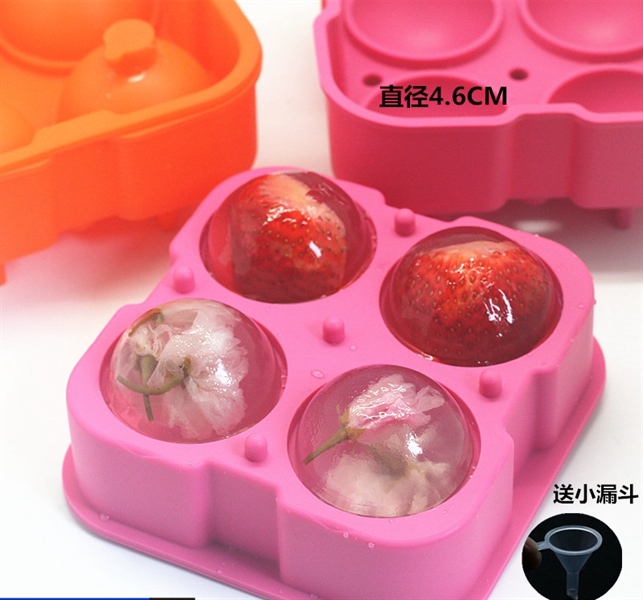 Khuôn Đá Tròn 4 Cục Dk 4,5Cm - ảnh 2