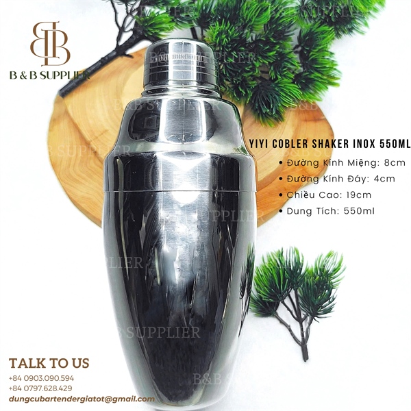 Yiyi Cobbler Shaker Inox 550ml