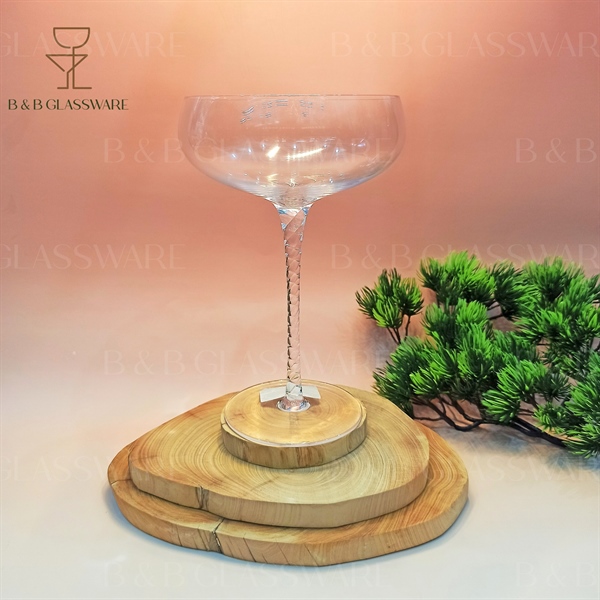 Ly Cocktail Coupe Chân Xoắn 300ml