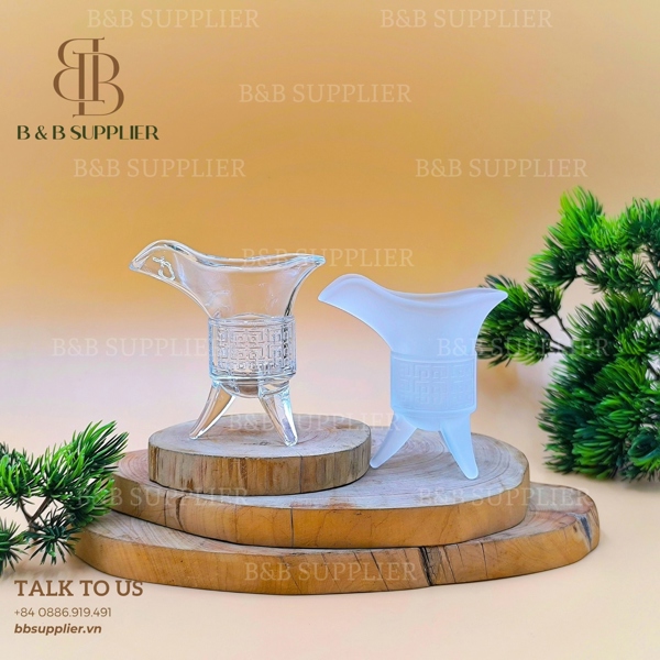 Ly Shot Họa Tiết Cổ D25A 4