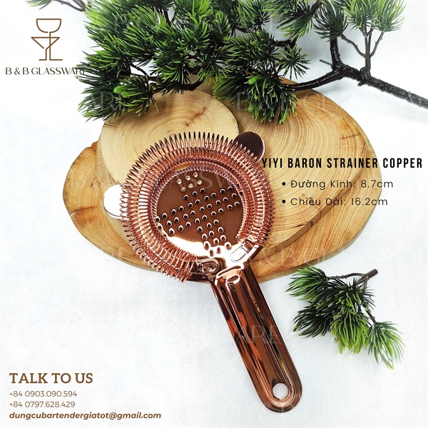 Yiyi Baron Strainer Copper