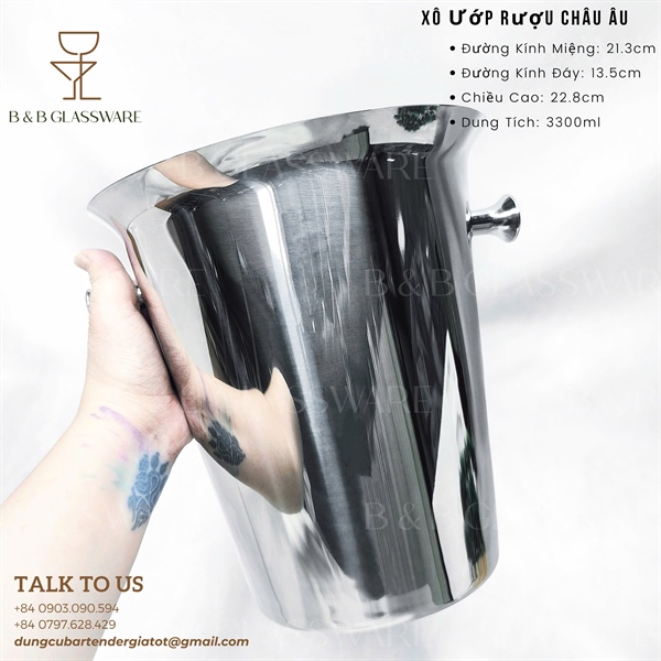 Bộ Chân Inox Và Xô Ướp Rượu Vang 4