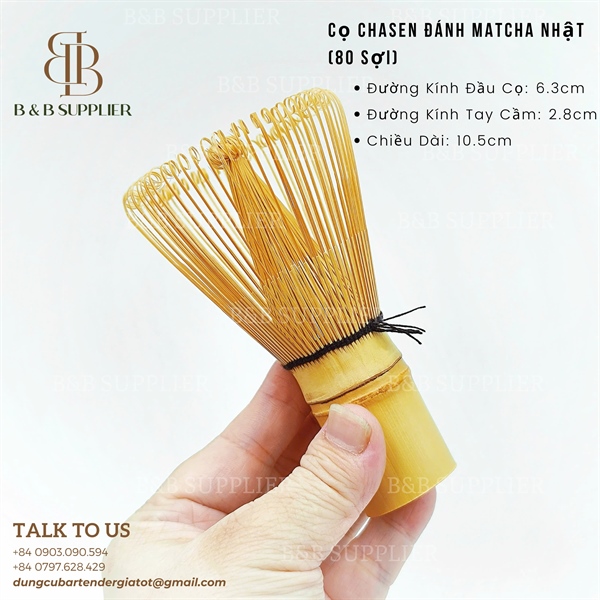 Cọ Chasen Đánh Matcha Nhật (80 Sợi) 4