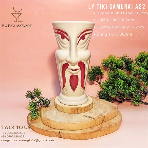 Ly Sứ Tiki Samurai - A22