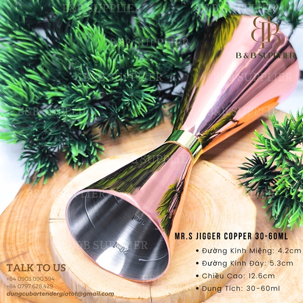 Mr.s Jigger Copper 30-60ml - ảnh 2
