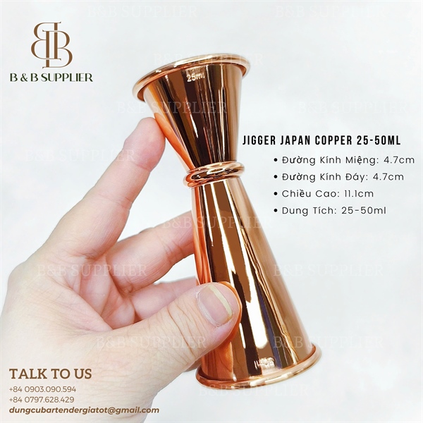 Jigger Japan Copper 25-50ml 3