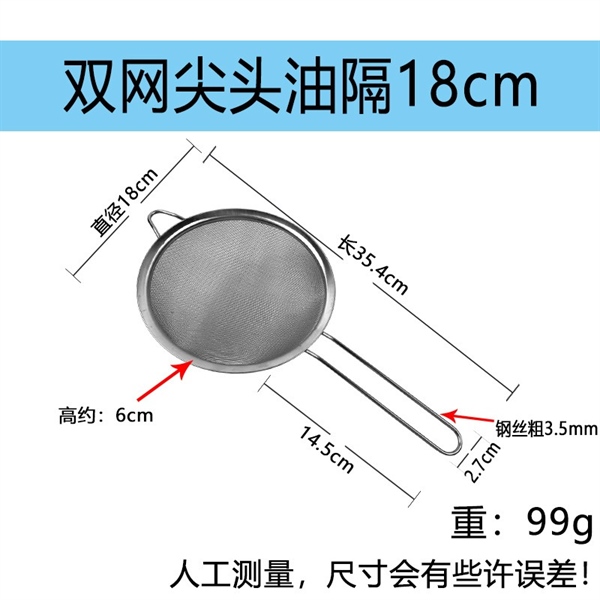 Ray Lọc Inox Đáy Tròn Tai Nhọn