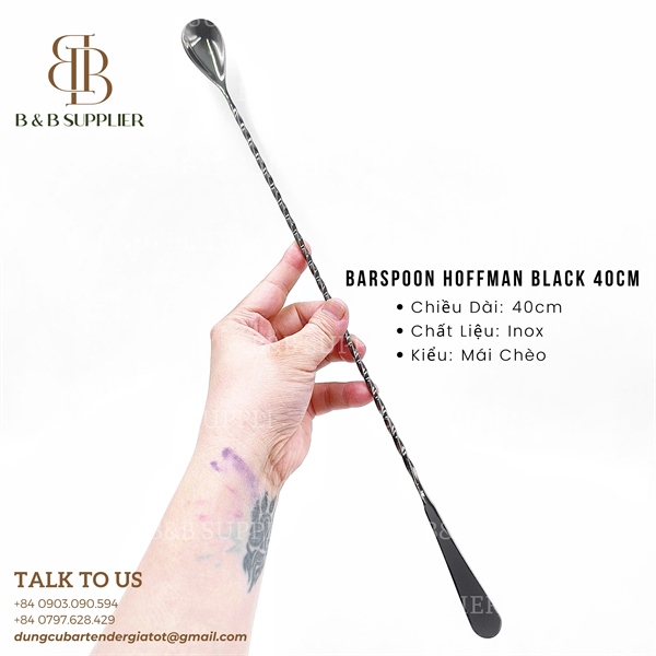 Barspoon Hoffman Black 40cm 3