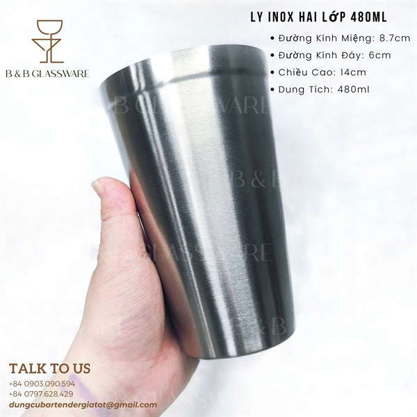 Ly Inox Hai Lớp 480ml 3