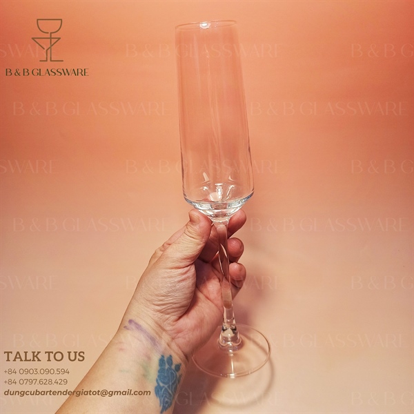 Ly Champagne Kiểu Vuông 185ml LX-02 - ảnh 2