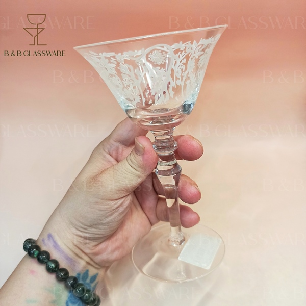 Ly Retro Martini Hoa Văn 115ml - ảnh 2