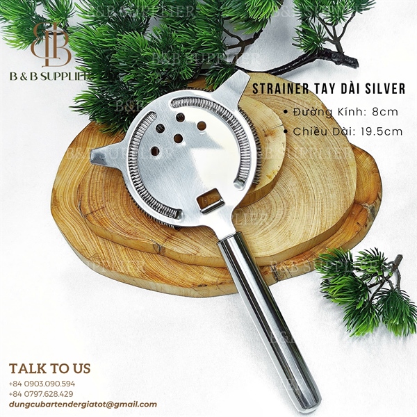 Strainer Tay Dài Silver - ảnh 2